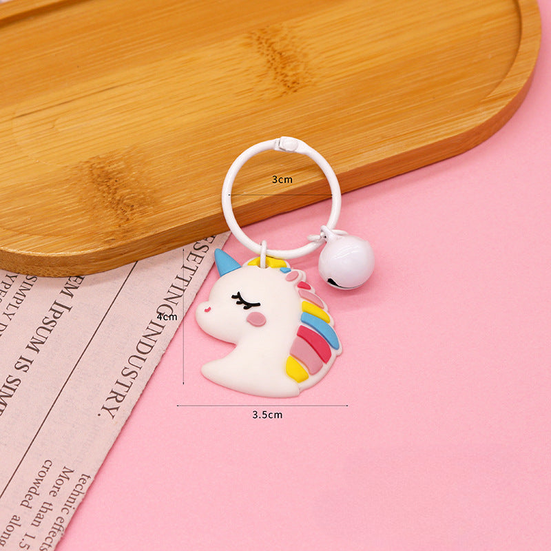 Wholesale Silicone Cartoon Bell Keychains